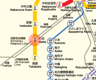 H02 Hatta station map