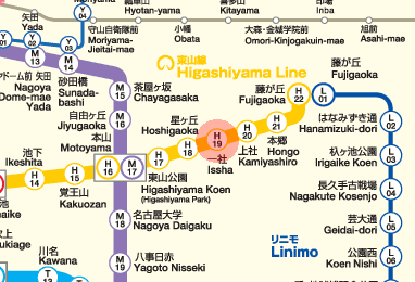 H19 Issha station map