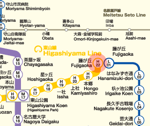 H22 Fujigaoka station map