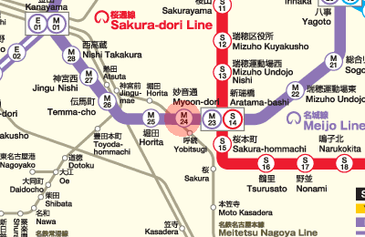 M24 Myoon-dori station map