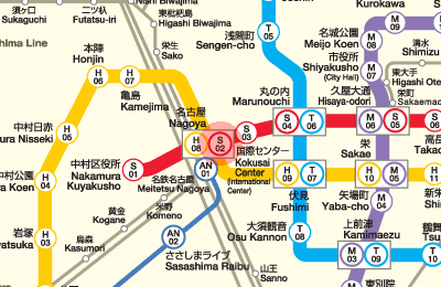 S02 Nagoya station map