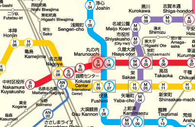 S04 Marunouchi station map