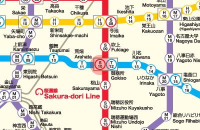 S10 Gokiso station map