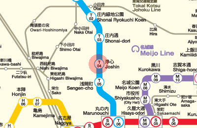 T04 Joshin station map