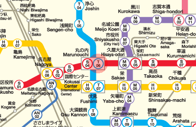 T06 Marunouchi station map