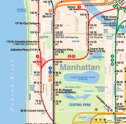 103rd Street station map