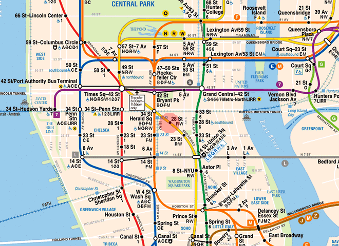 28th Street station map
