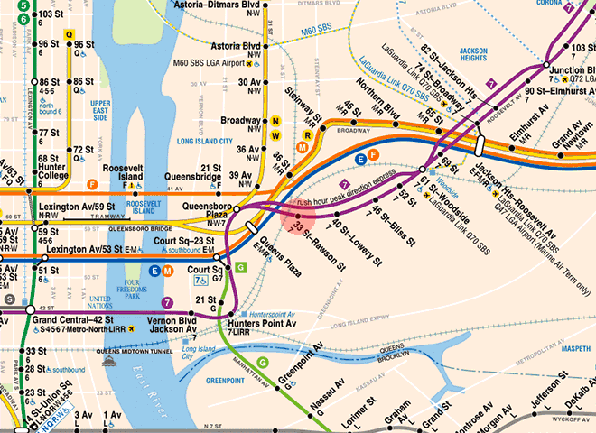 33rd Street-Rawson Street station map