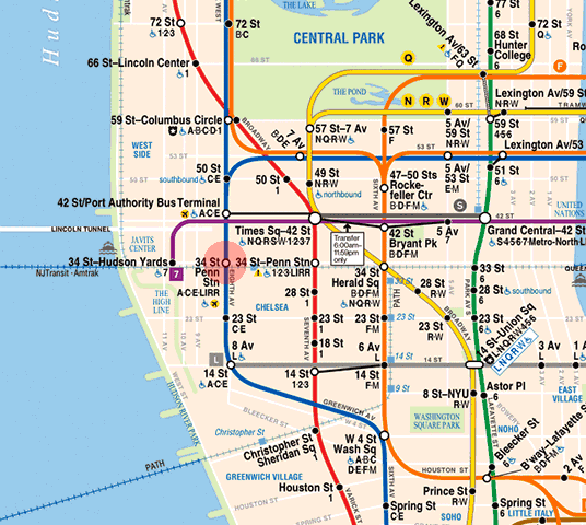 penn station nyc subway map 34th Street Penn Station Station Map New York Subway penn station nyc subway map