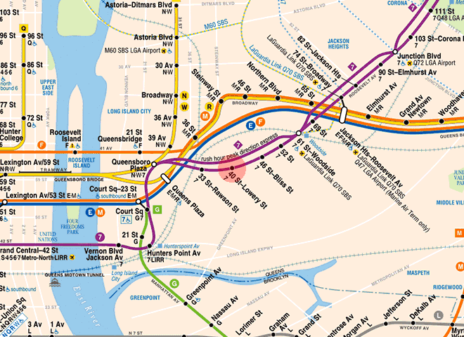 40th Street-Lowery Street station map