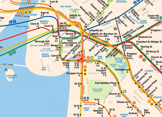 9th Street station map