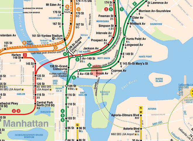 Brook Avenue station map