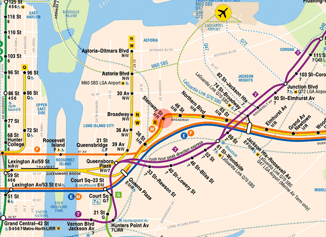 Steinway Street station map