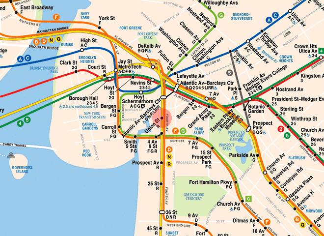 Union Street station map
