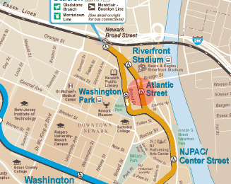 Atlantic Street station map
