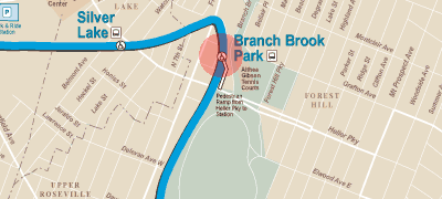 Branch Brook Park station map