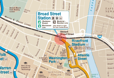 Broad Street station map