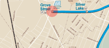 Grove Street station map
