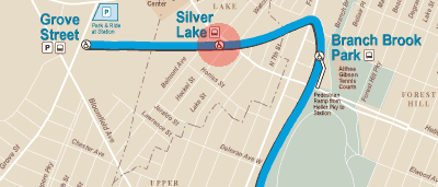 Silver Lake station map