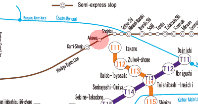 HK-65 Aikawa station map