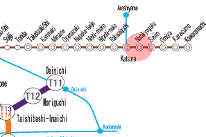 HK-82 Nishi-Kyogoku station map