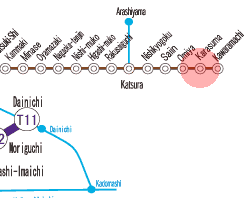 HK-85 Karasuma station map