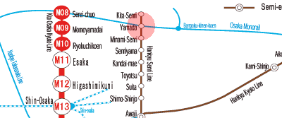 HK-94 Yamada station map