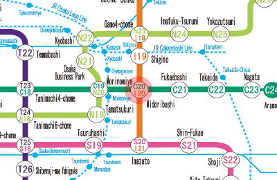 I20 Midoribashi station map