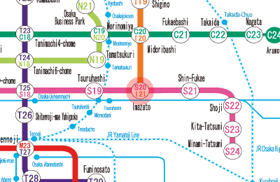 I21 Imazato station map