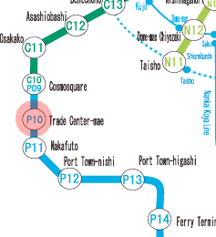 P10 Trade Center-mae station map