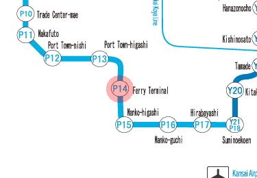 P14 Ferry Terminal station map