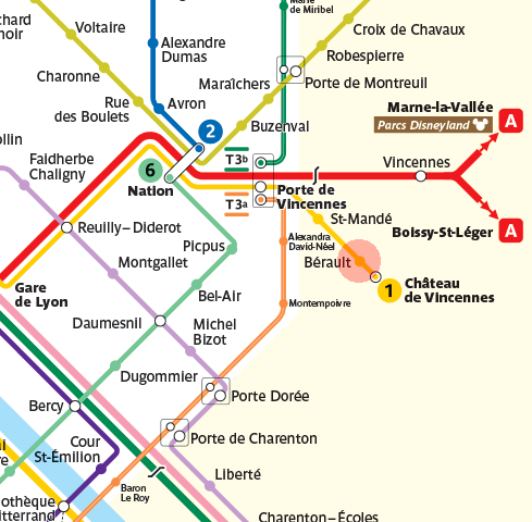 Berault station map