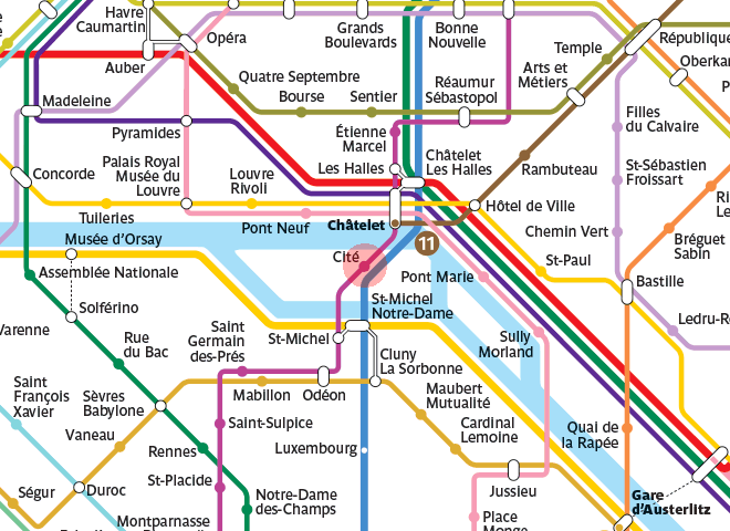 Cite station map
