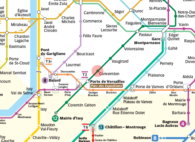 Convention station map