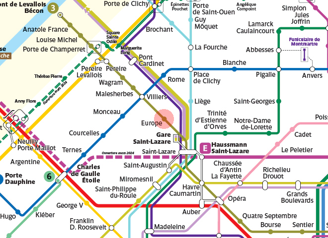 Europe station map