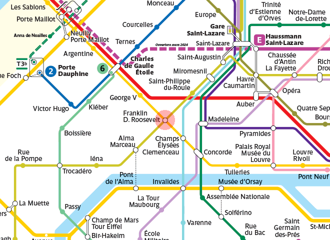 Franklin D. Roosevelt station map