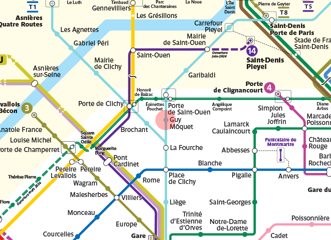Guy Moquet station map
