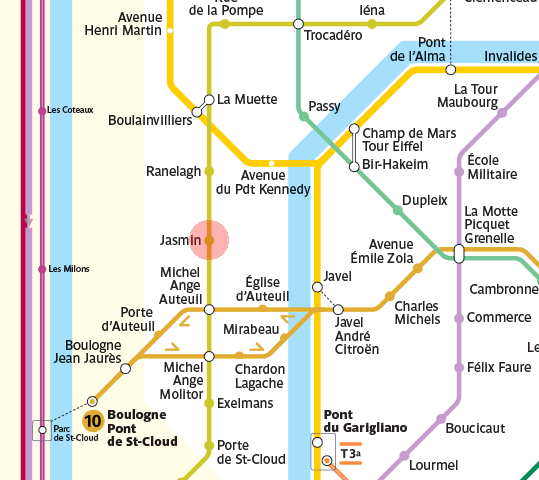Jasmin station map
