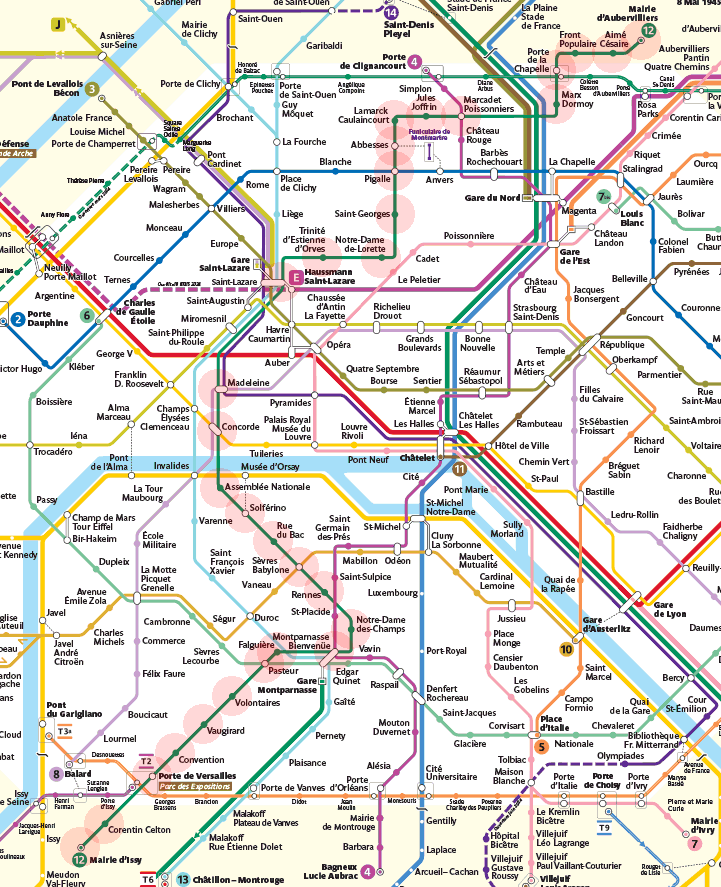 Paris Metro Line 12 map