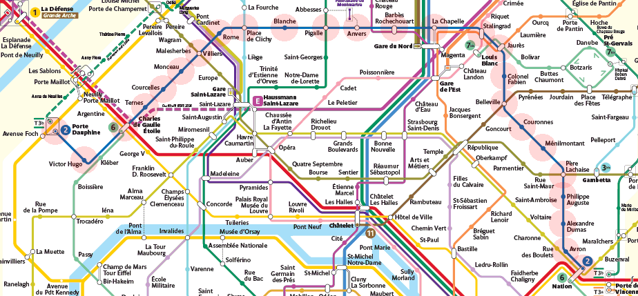 Paris Metro Line 2 map