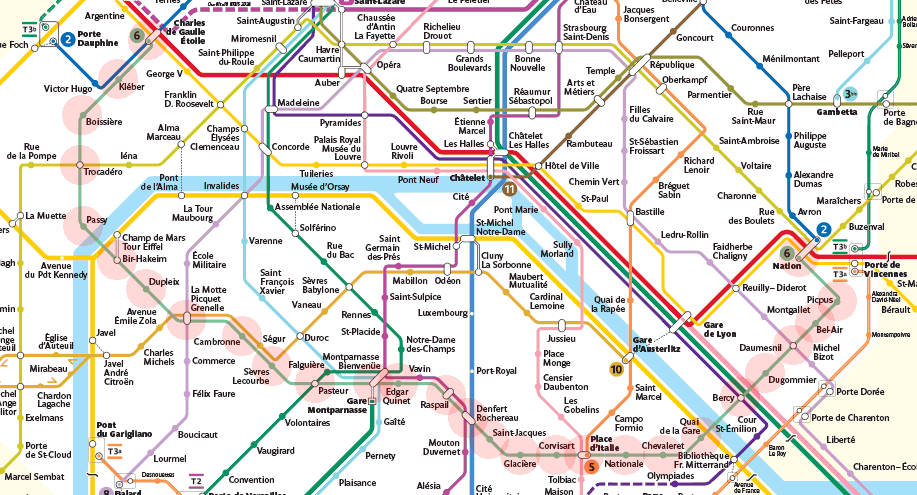 Paris Metro Line 6 map