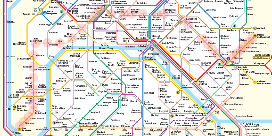 Paris Metro Line 9 map