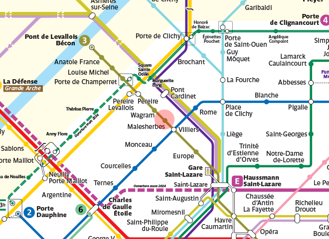 Malesherbes station map