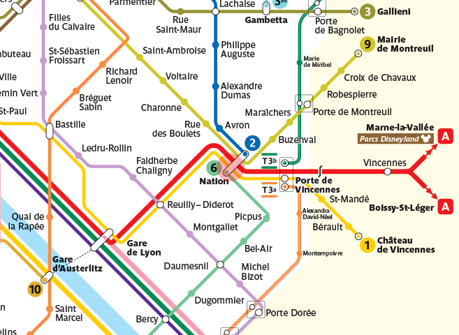 Nation station map