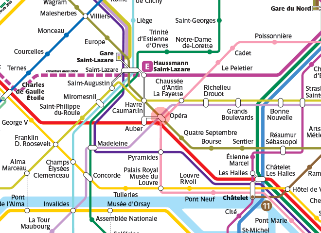 Opera station map