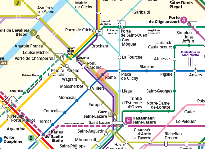 Rome station map