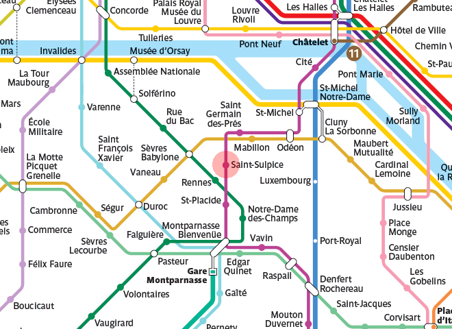Saint-Sulpice station map