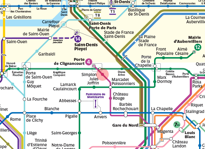 Simplon station map