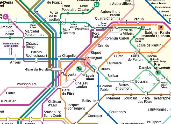 Stalingrad station map