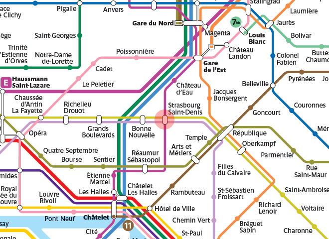 Strasbourg station map